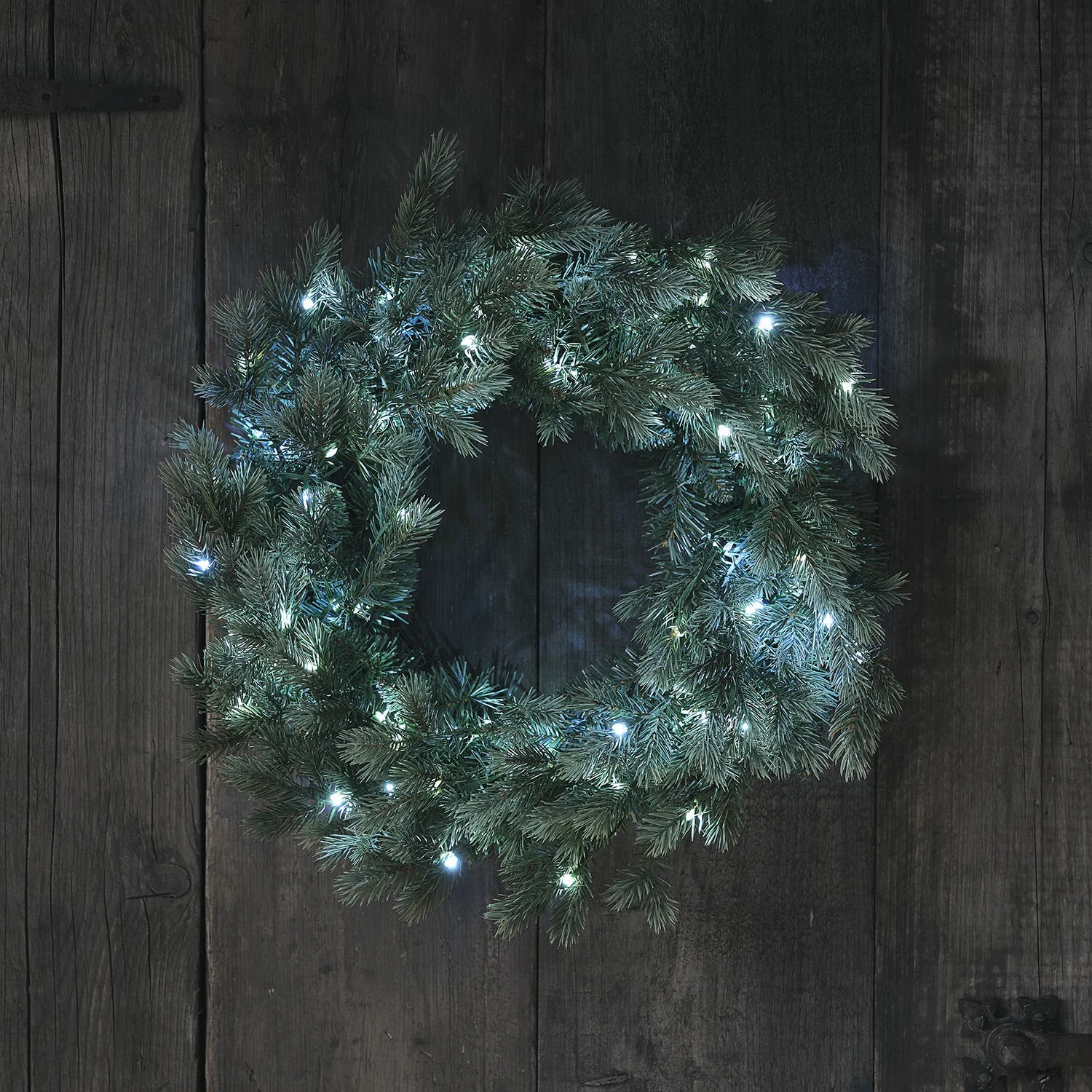 50cm Dual Colour Micro LED Christmas Wreath - Image 2