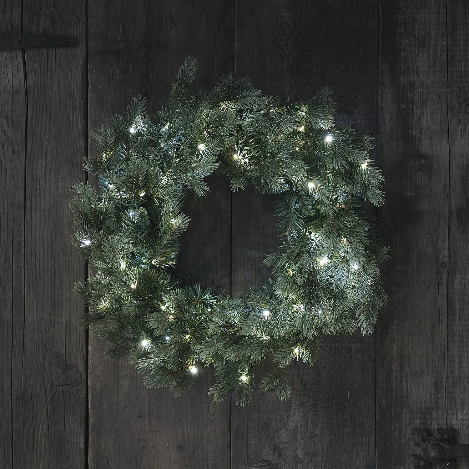 50cm Dual Colour Micro LED Christmas Wreath - Image 3
