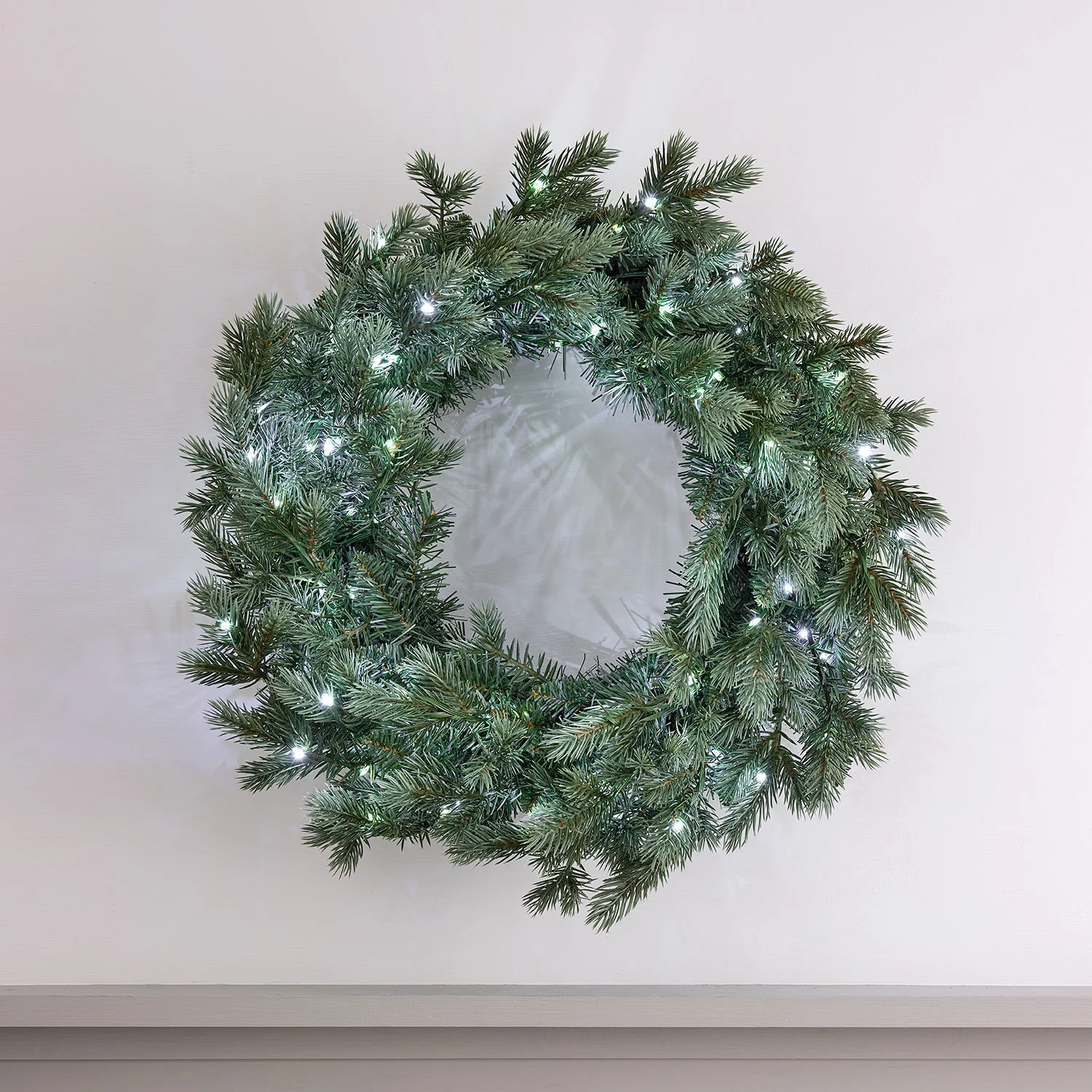 50cm Dual Colour Micro LED Christmas Wreath - Image 7