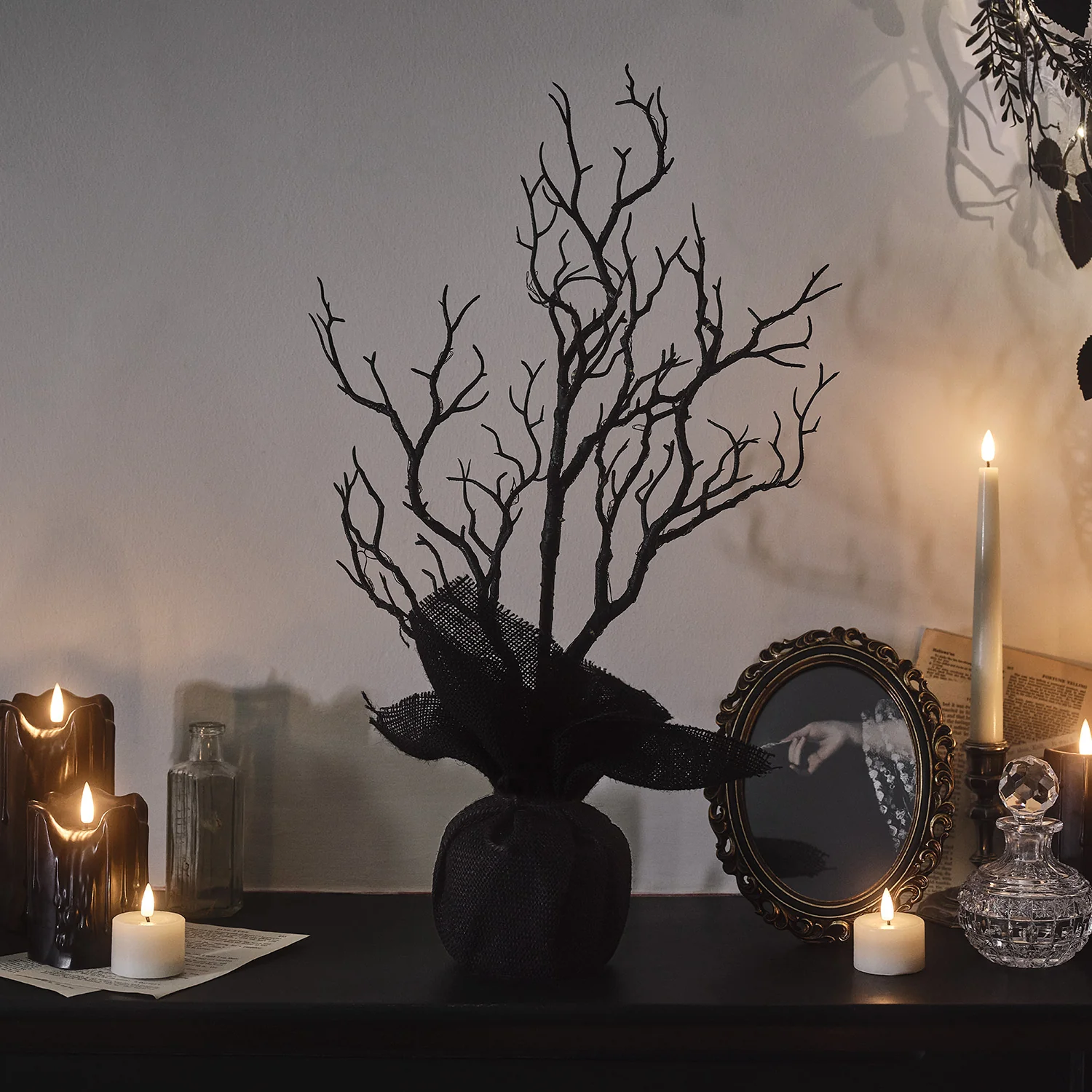 50cm Halloween Pre-Lit Twig Tree - Image 2