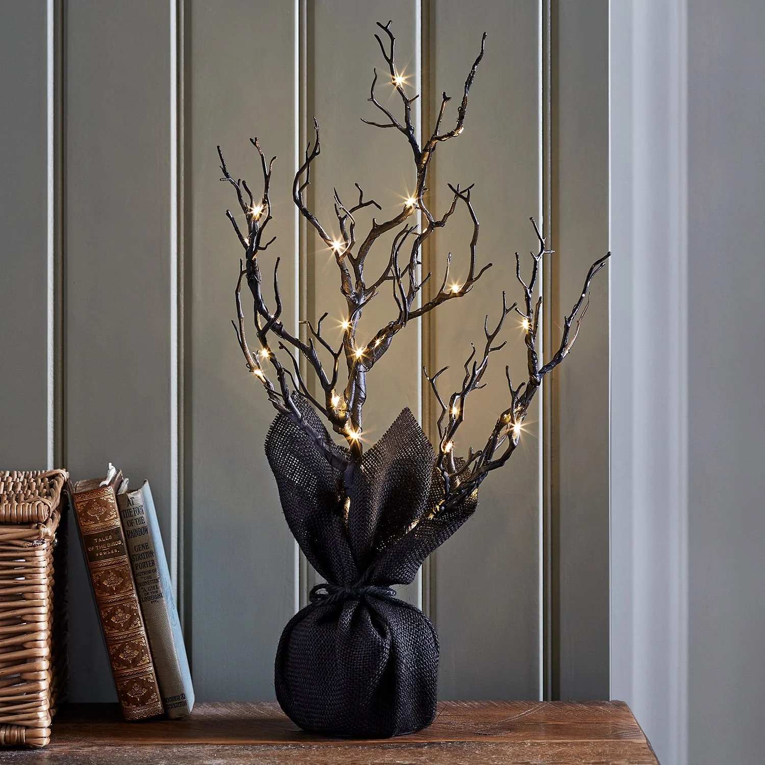 50cm Halloween Pre-Lit Twig Tree - Image 3