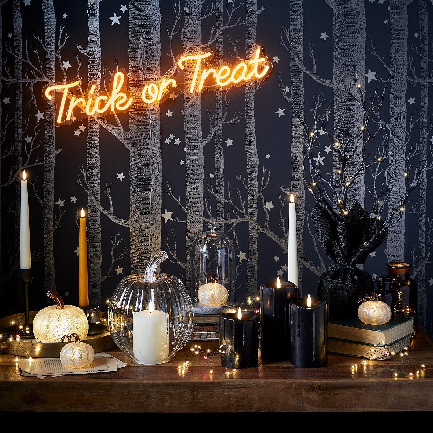 50cm Halloween Pre-Lit Twig Tree - Image 5