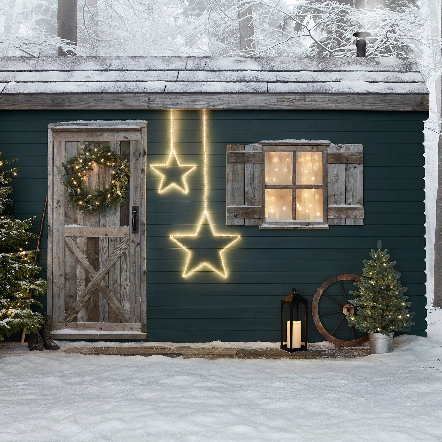 58cm Outdoor Hanging Star Light - Image 3