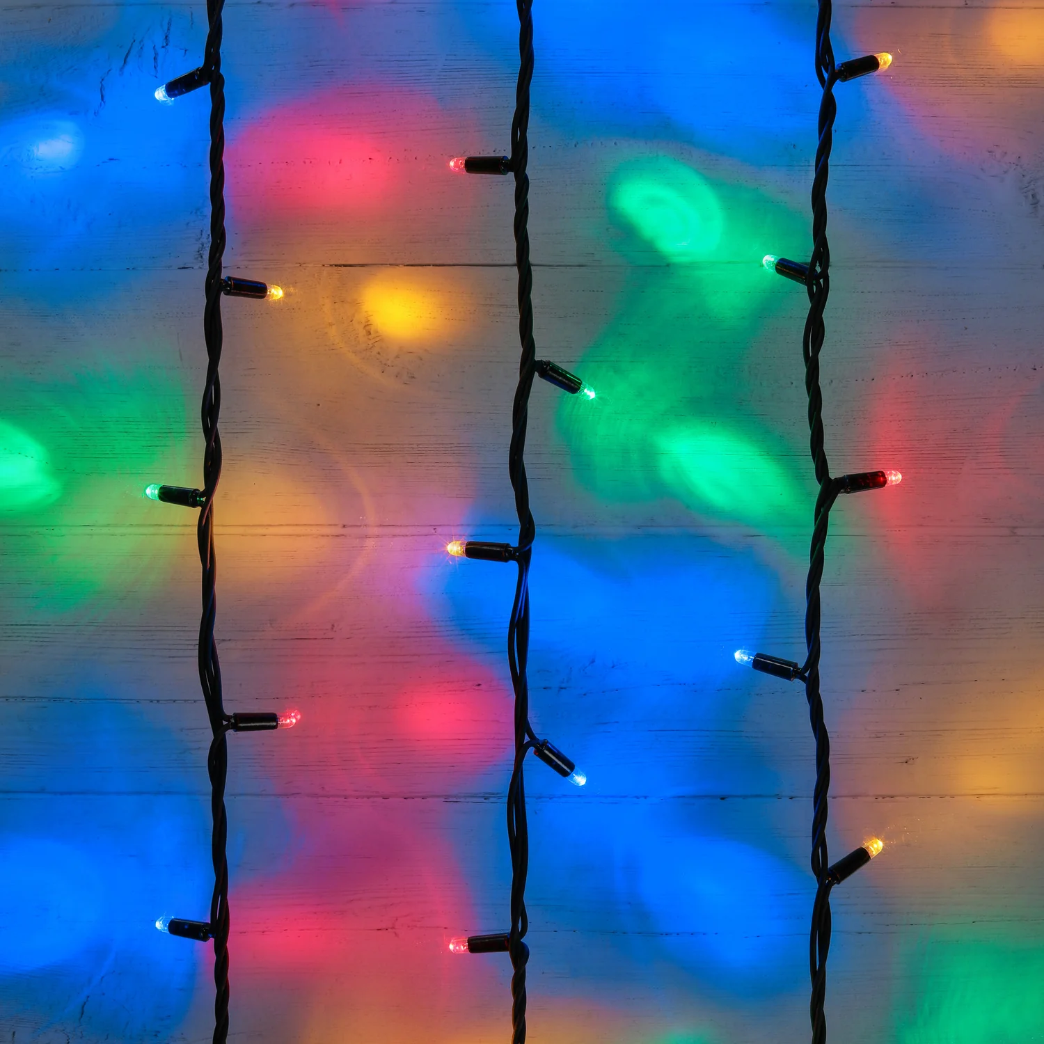 Plus Connect 5m 50 Multi Coloured Connectable Fairy Lights Black Cable - Image 2