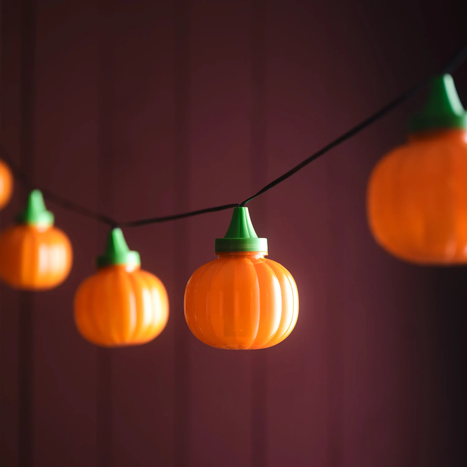 6 Animated Halloween Pumpkin LED String Lights - Image 5