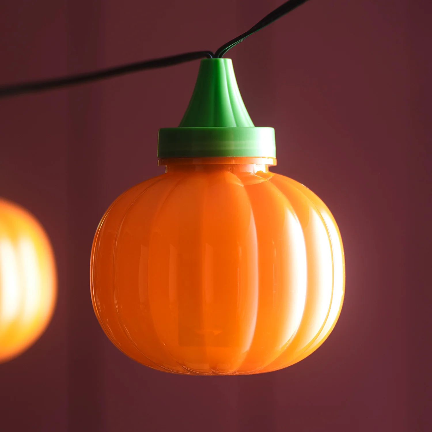 6 Animated Halloween Pumpkin LED String Lights - Image 6