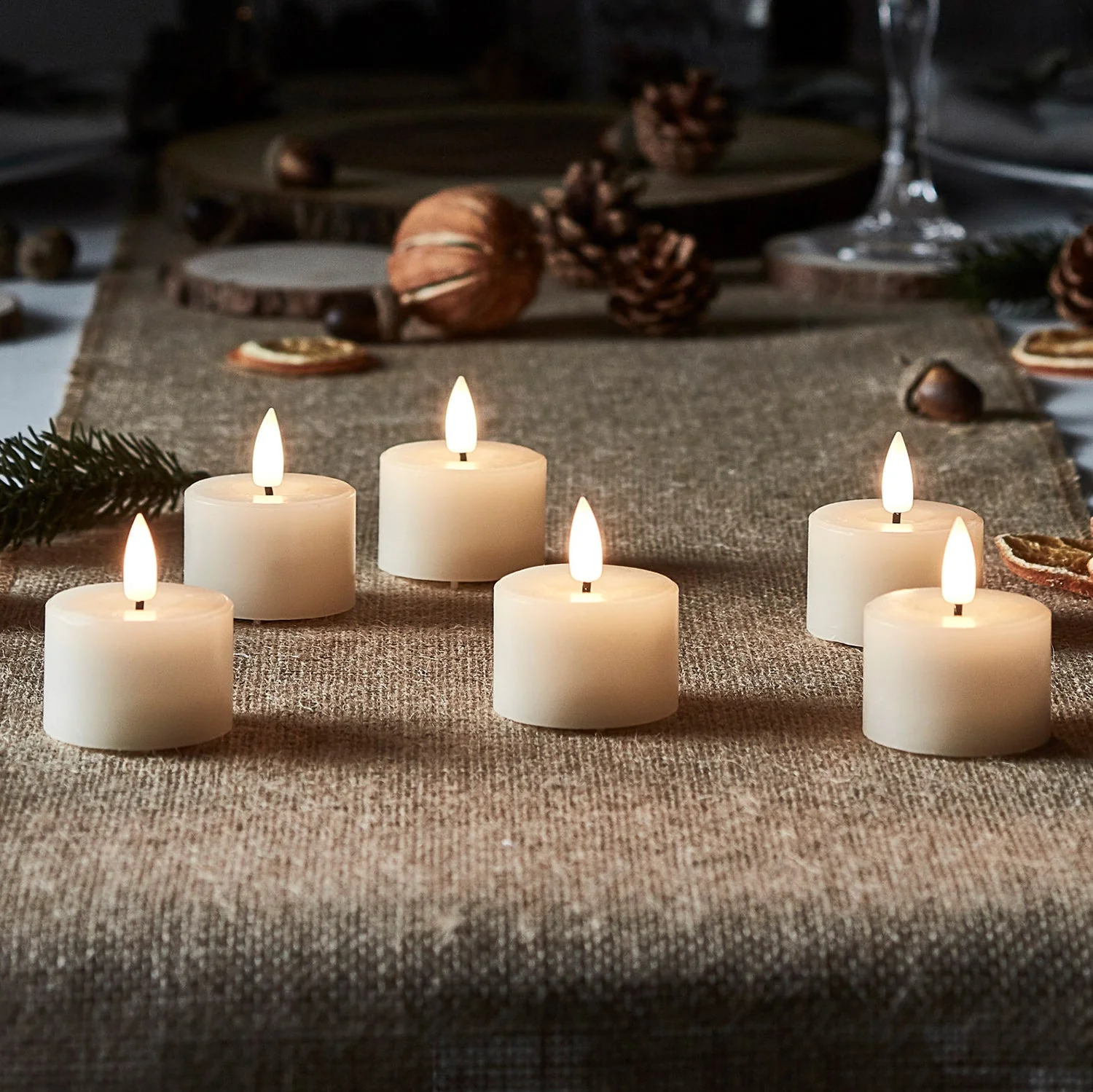 6 Ivory TruGlow® LED Mini Votive Candles - Image 12