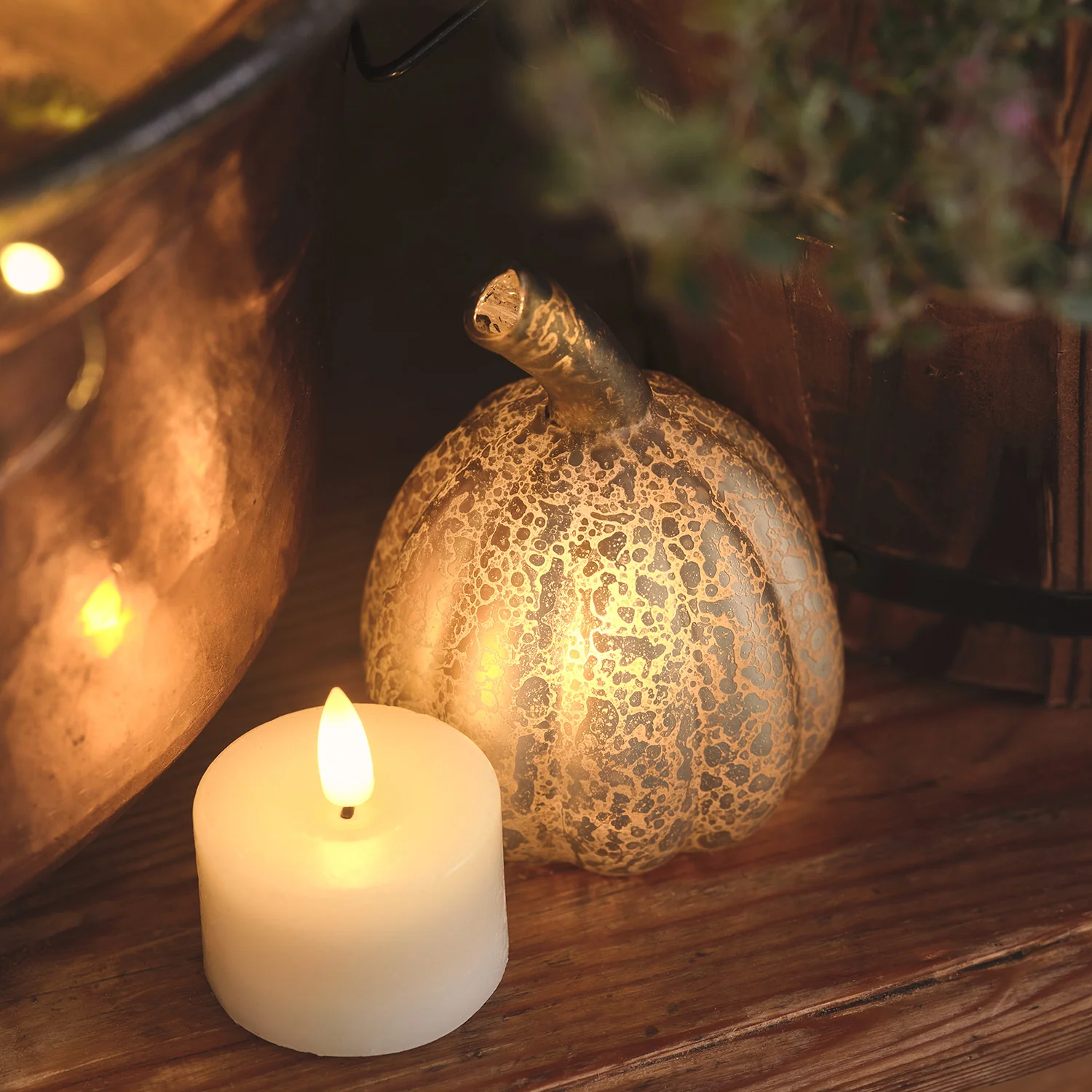 6 Ivory TruGlow® LED Mini Votive Candles - Image 4