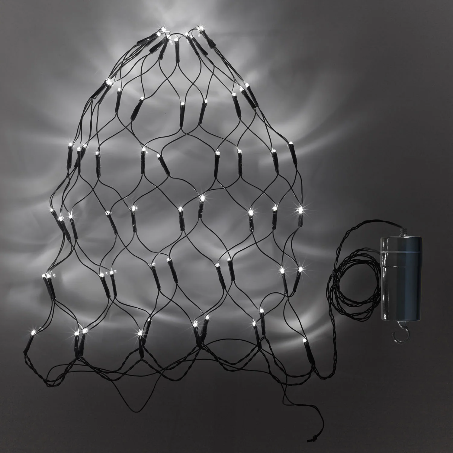 60 White LED Topiary Outdoor Battery Net Light - Image 2