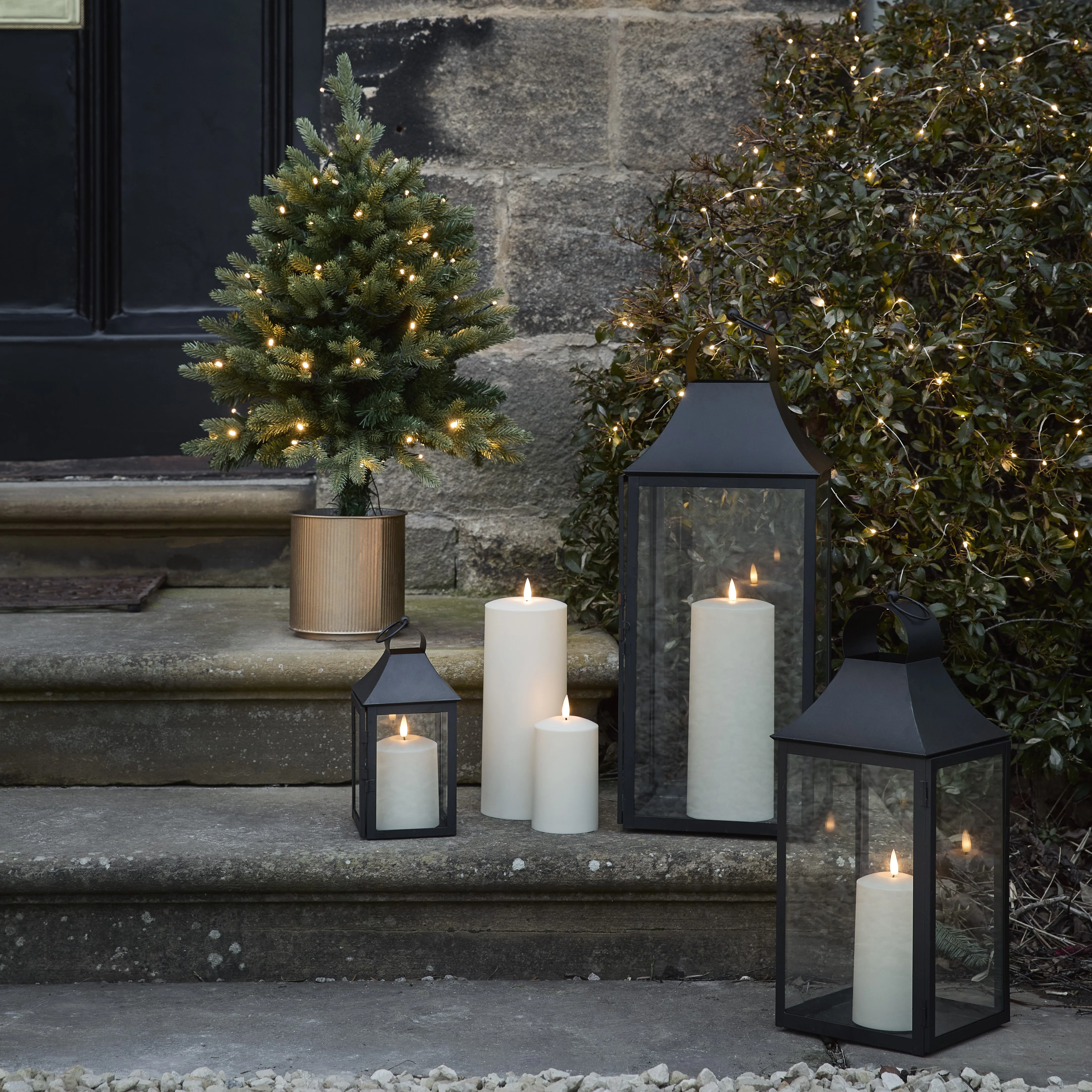 75cm Pre Lit Outdoor Christmas Tree - Image 3