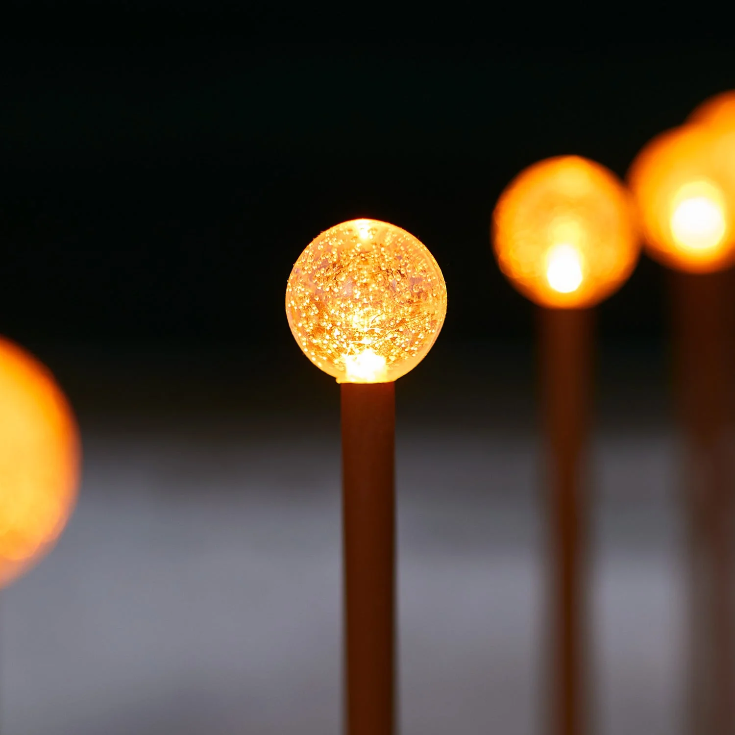 8 Bubble Battery Operated Garden Stake Lights - Image 2