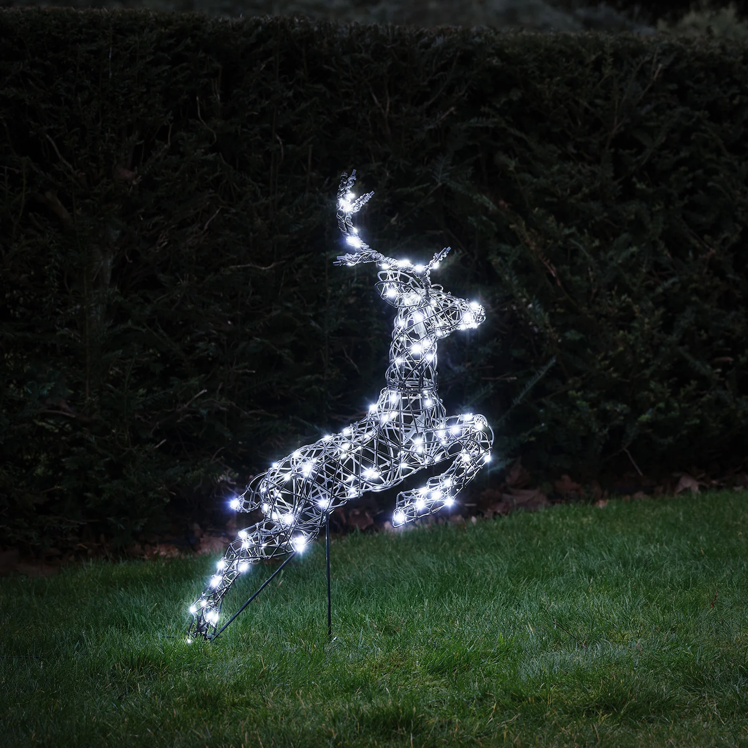 80cm Harlow Leaping Stag Light Up Reindeer - Image 2