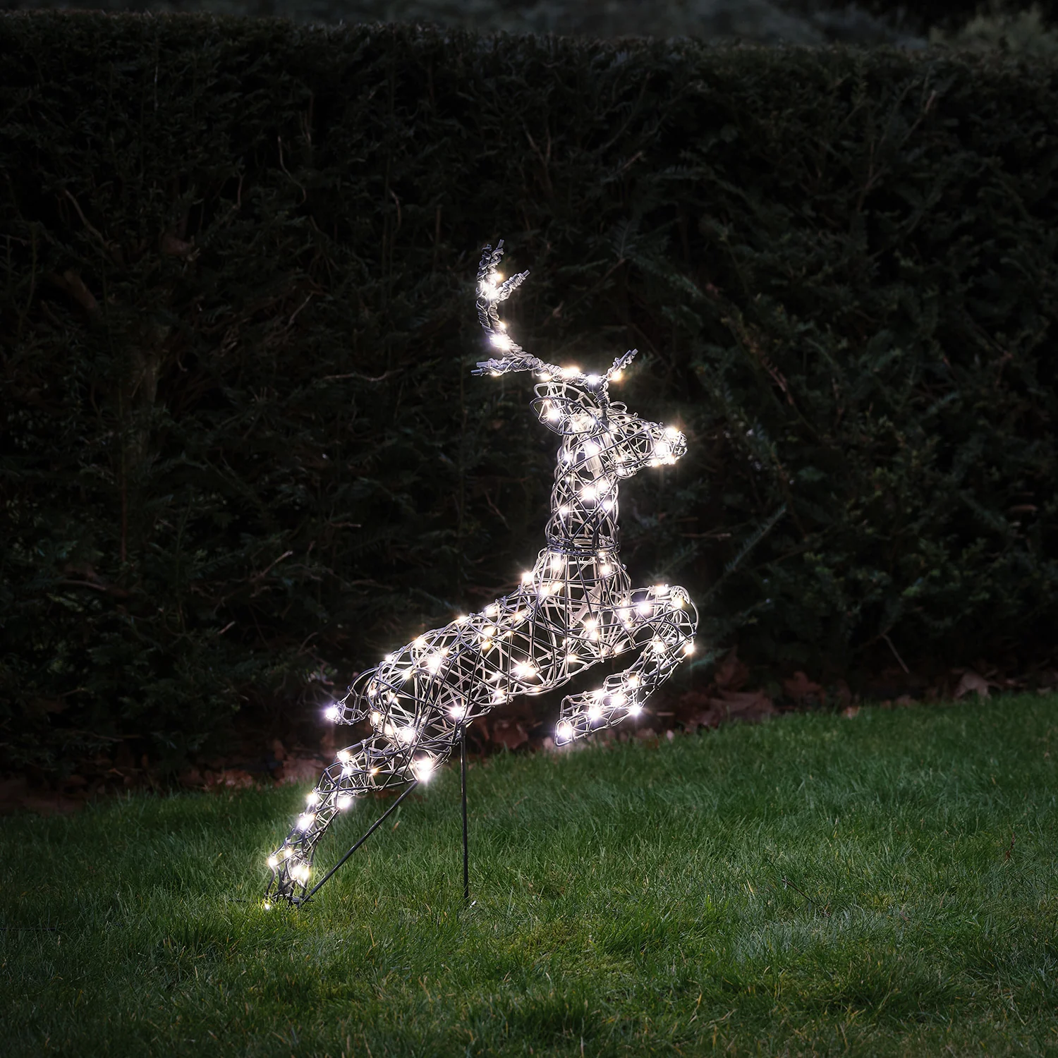 80cm Harlow Leaping Stag Light Up Reindeer - Image 3