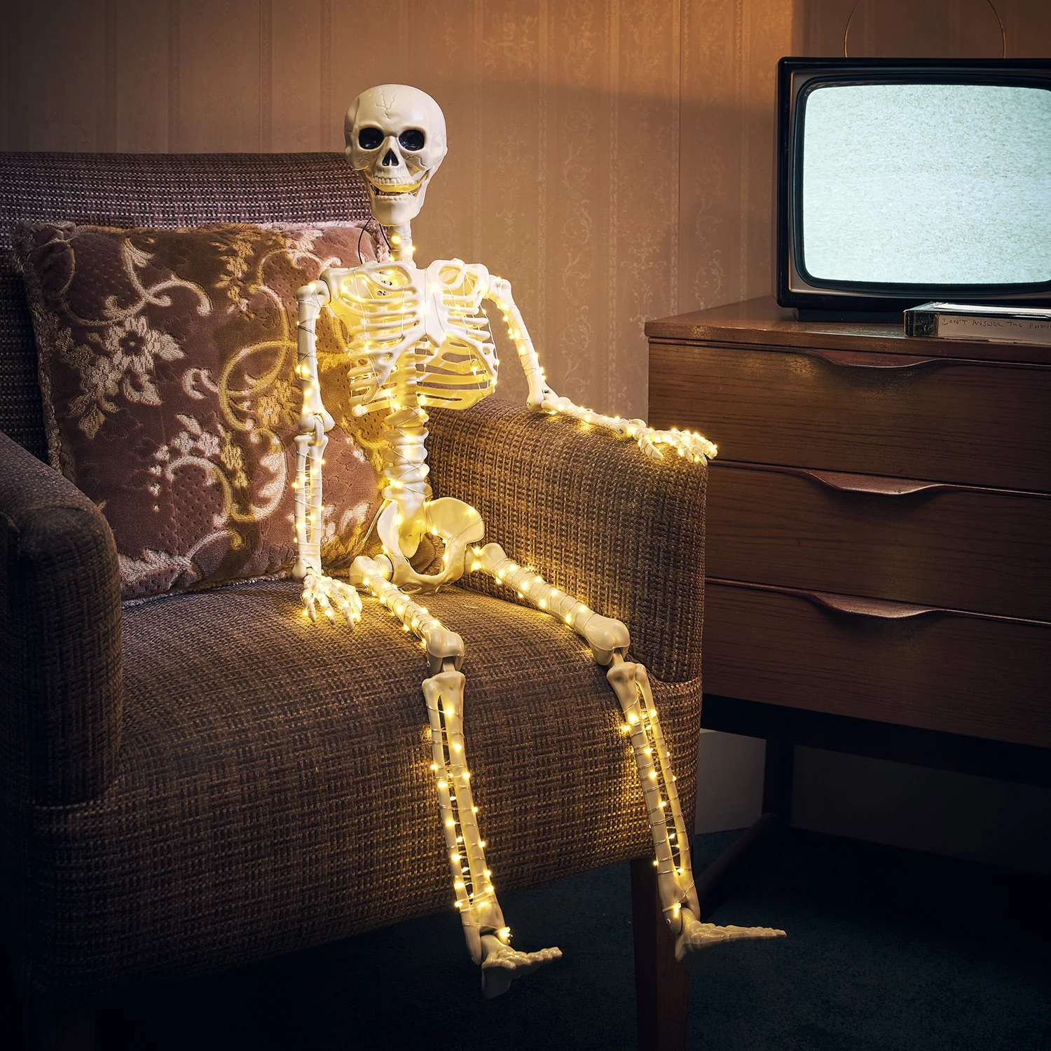 90cm Skeleton LED Halloween Decoration - Image 11