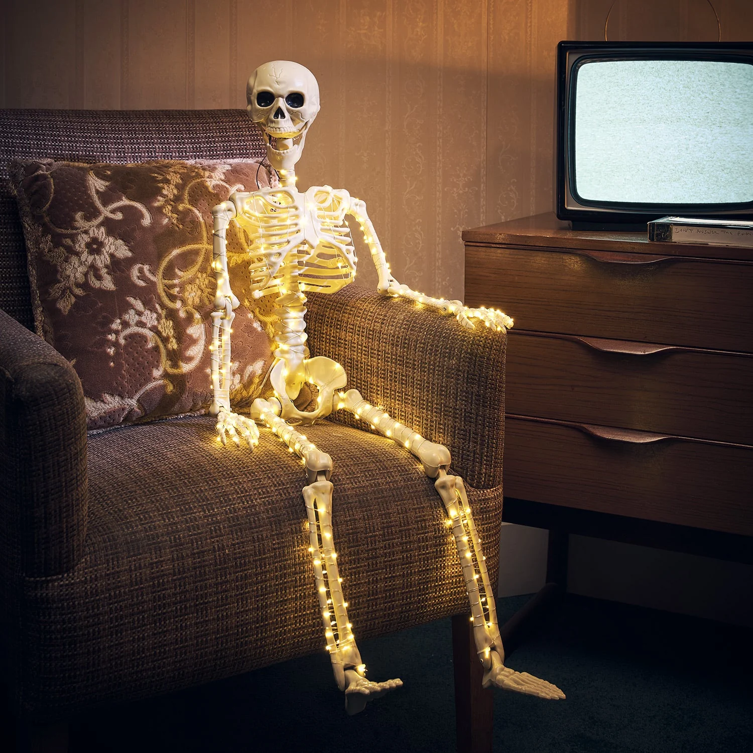 90cm Skeleton LED Halloween Decoration - Image 12