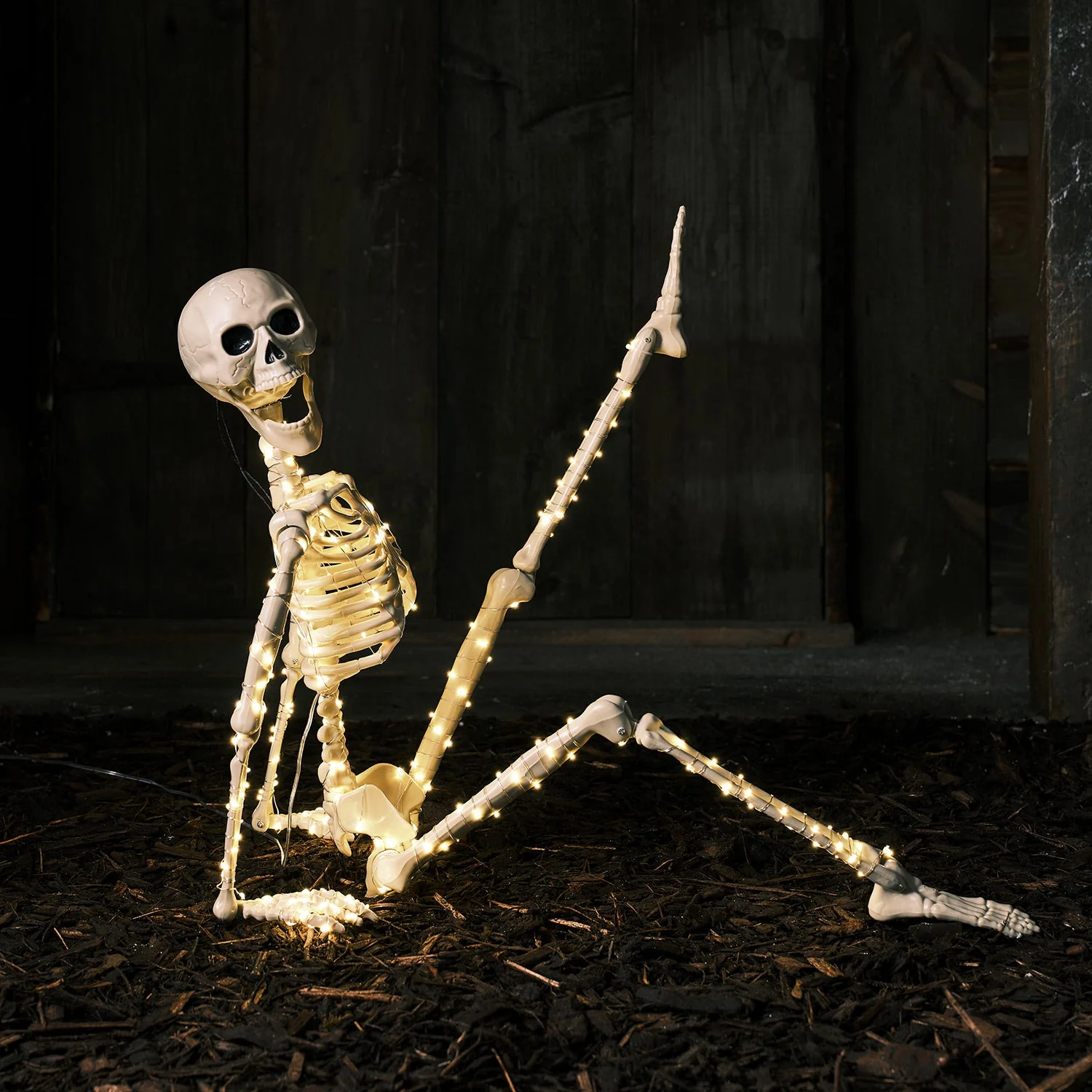 90cm Skeleton LED Halloween Decoration - Image 9