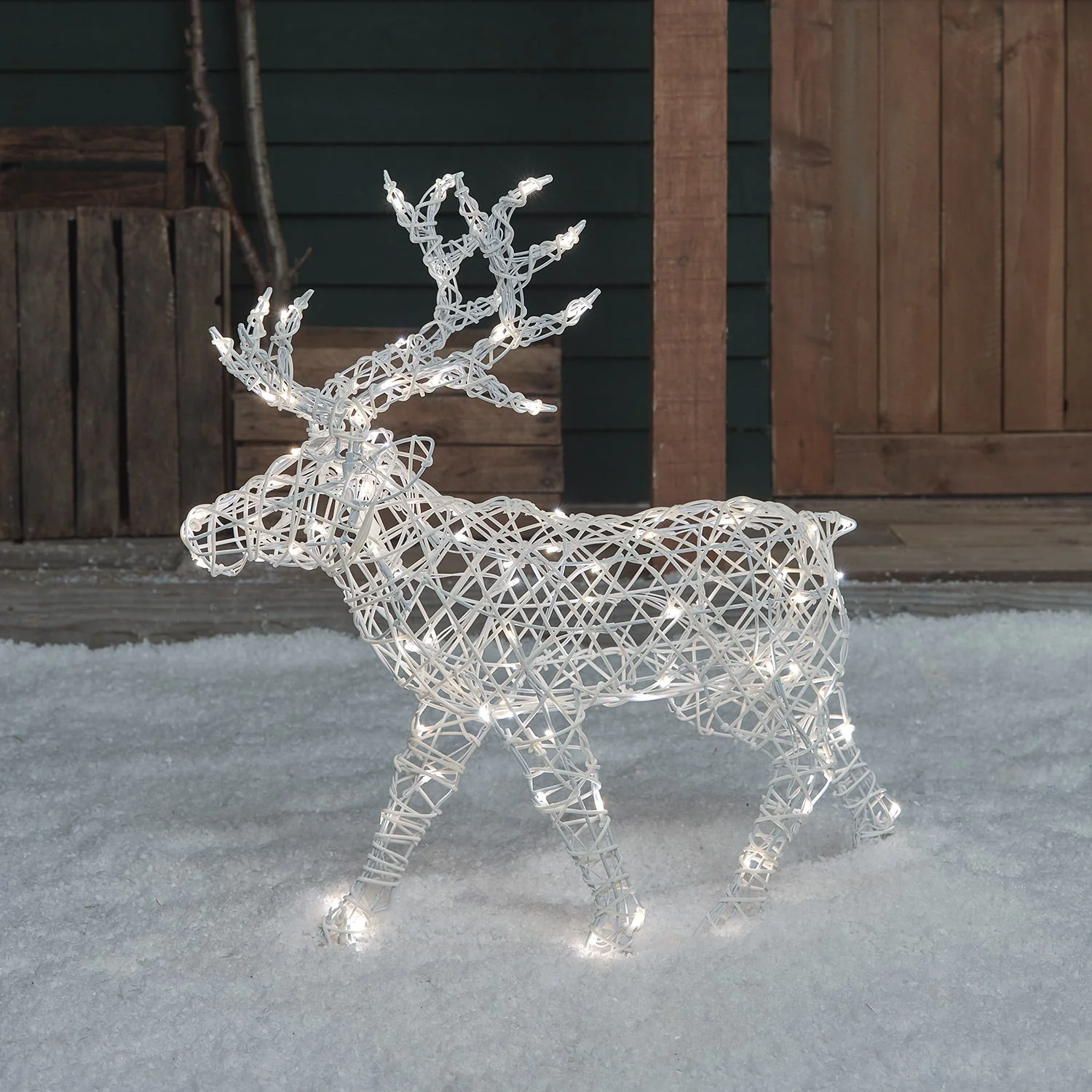 70cm Arkendale Dual LED Battery Operated Outdoor Reindeer - Image 3