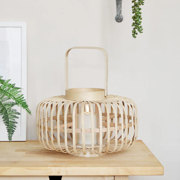 Bamboo Garden Lantern Duo with TruGlow® Candles - Image 3