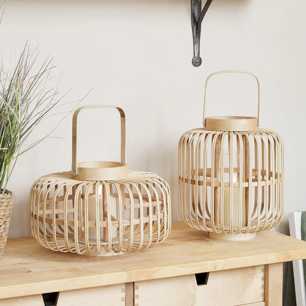 Bamboo Garden Lantern Duo with TruGlow® Candles - Image 7