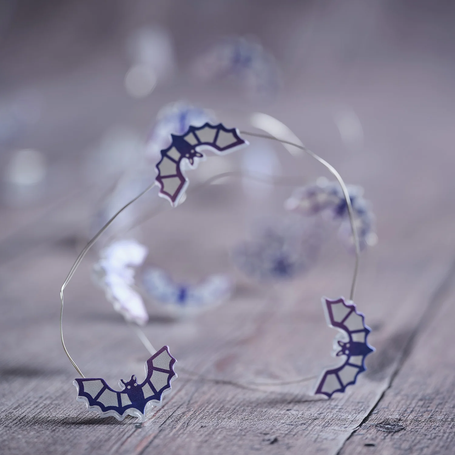 20 Halloween Bat LED Micro String Lights - Image 3