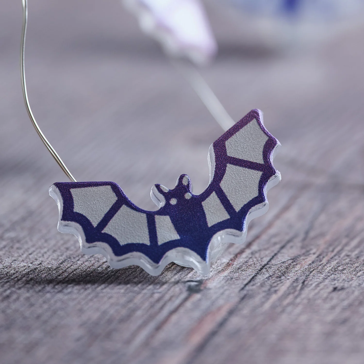 20 Halloween Bat LED Micro String Lights - Image 4