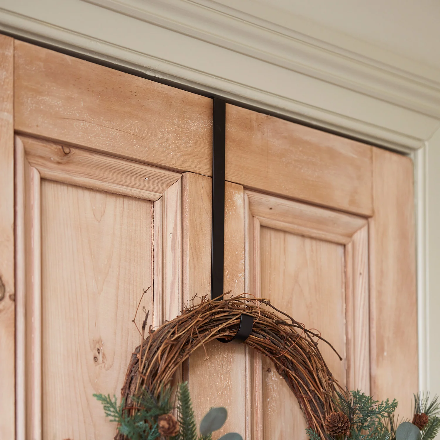 Black Wreath Door Hanger - Image 2