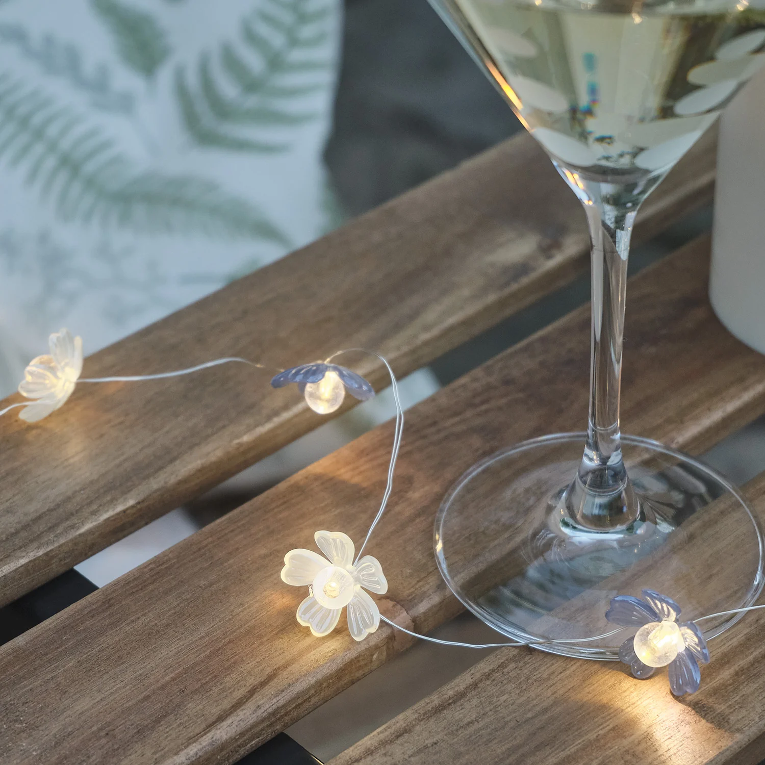 Blue Haze Flower Outdoor Battery Micro Lights - Image 5