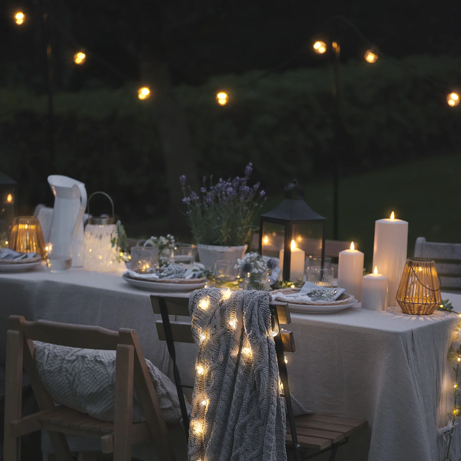 Blue Haze Flower Outdoor Battery Micro Lights - Image 7