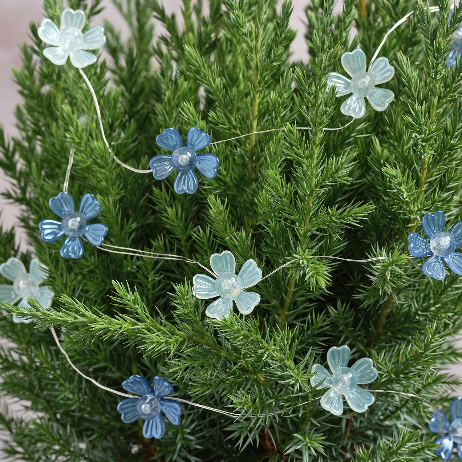 Blue Haze Flower Outdoor Battery Micro Lights - Image 8