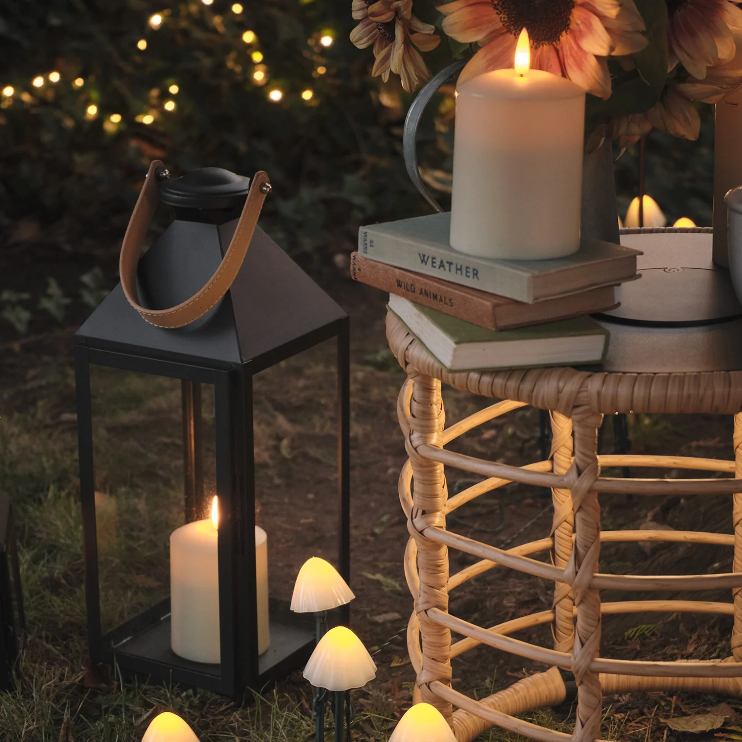 Brixham Regular Leather Handle Lantern with TruGlow®Candle - Image 6