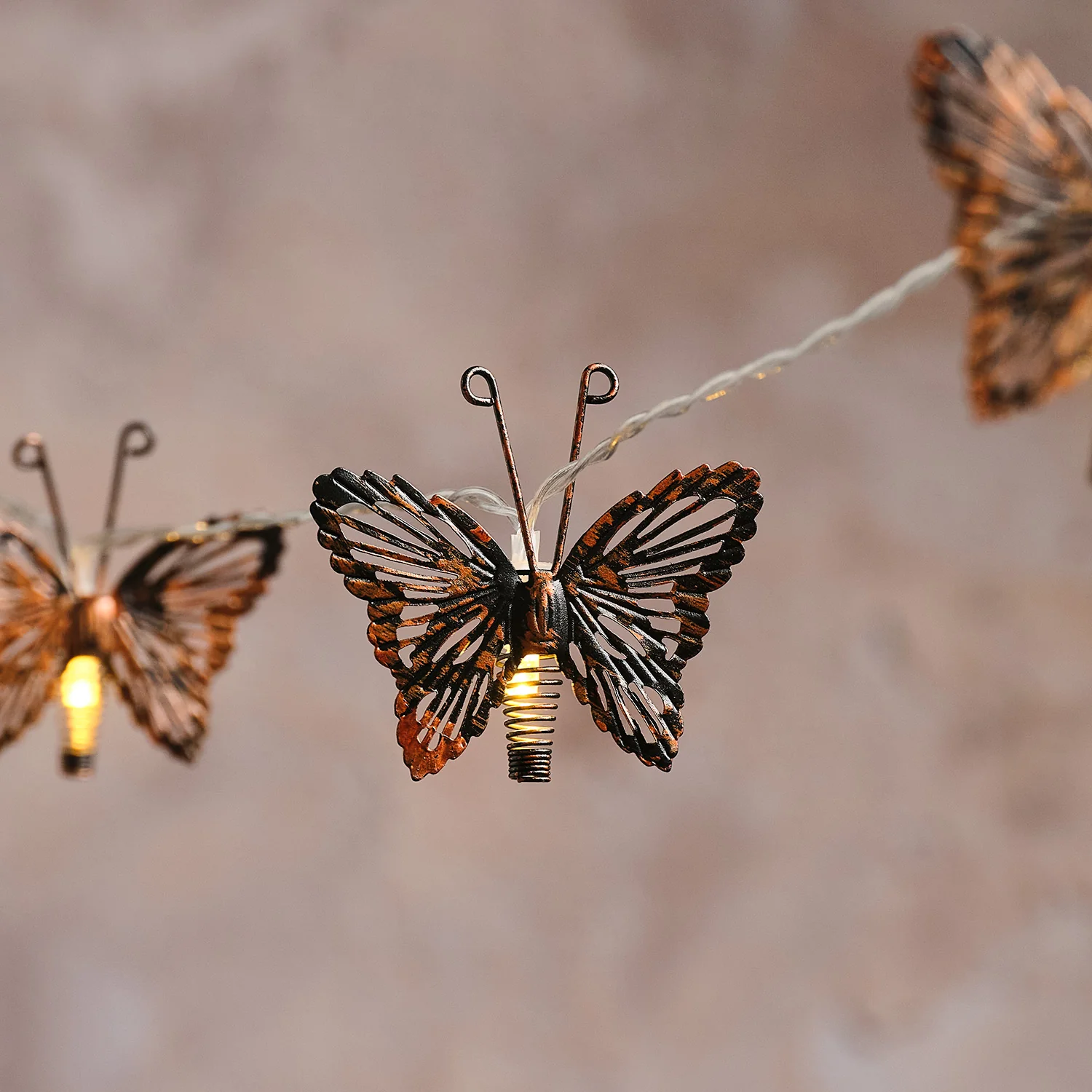 10 Butterfly Solar Fairy Lights - Image 2