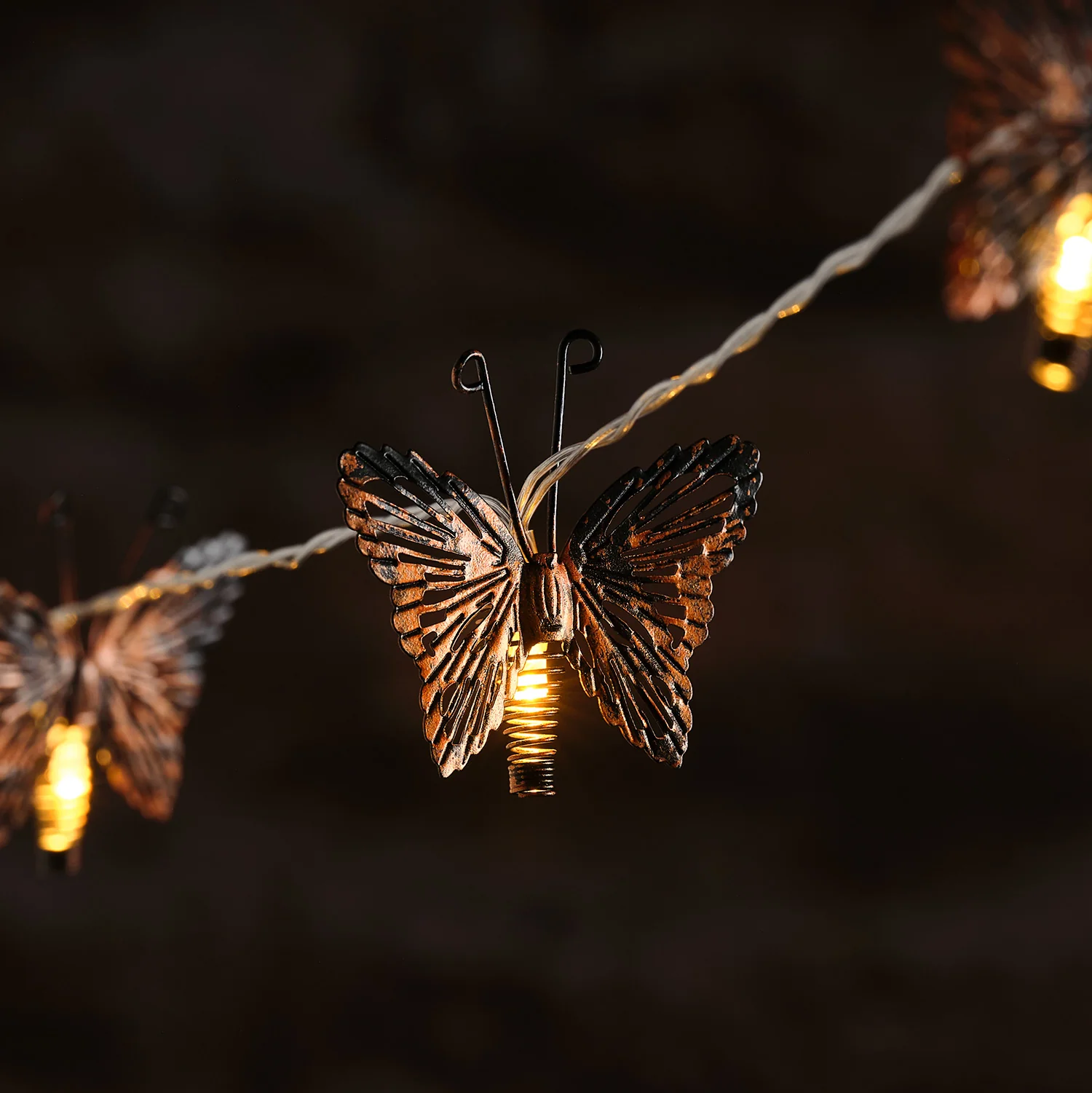 10 Butterfly Solar Fairy Lights - Image 4