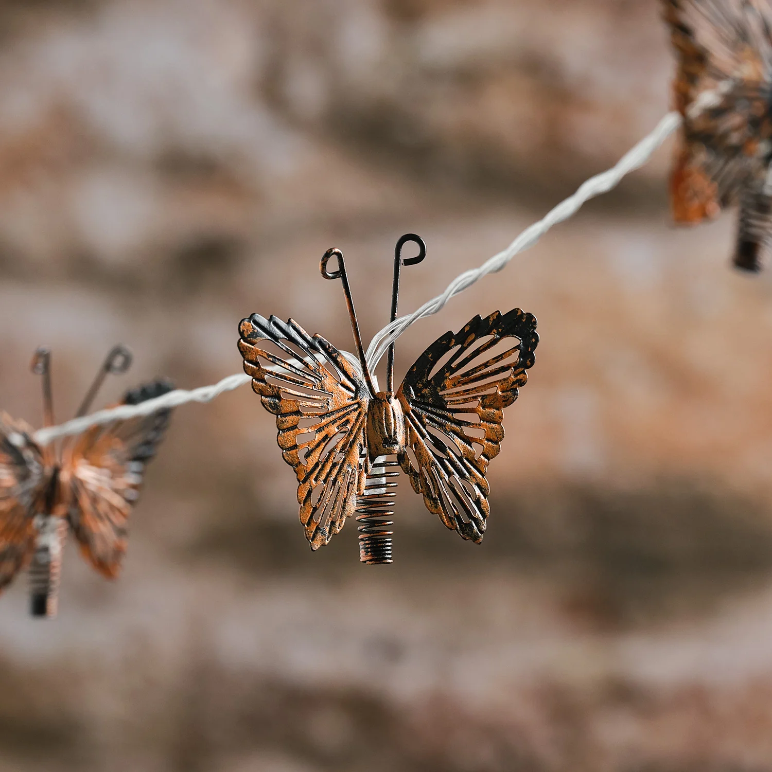 10 Butterfly Solar Fairy Lights - Image 5