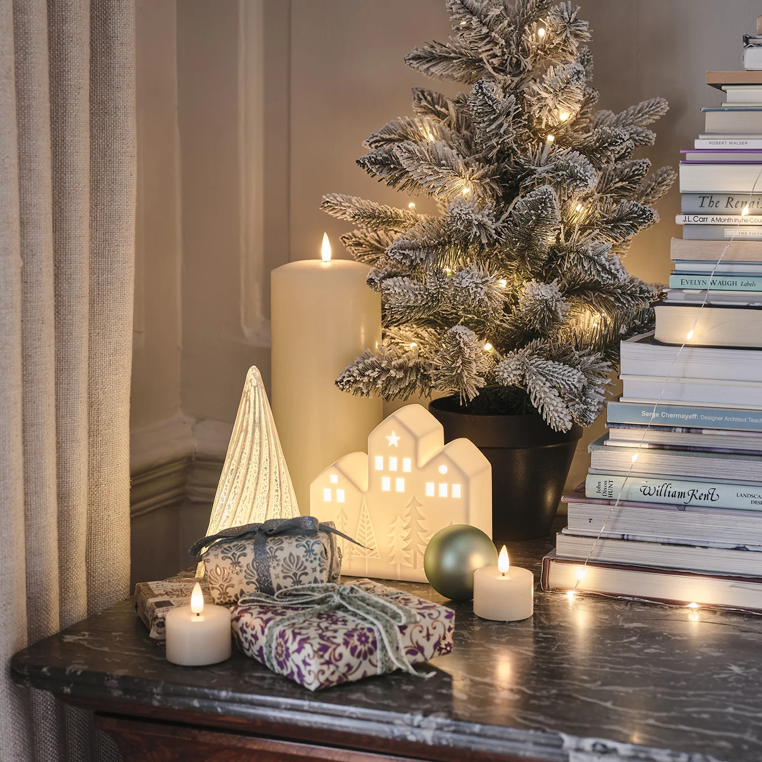 Ceramic House LED Christmas Decoration - Image 7