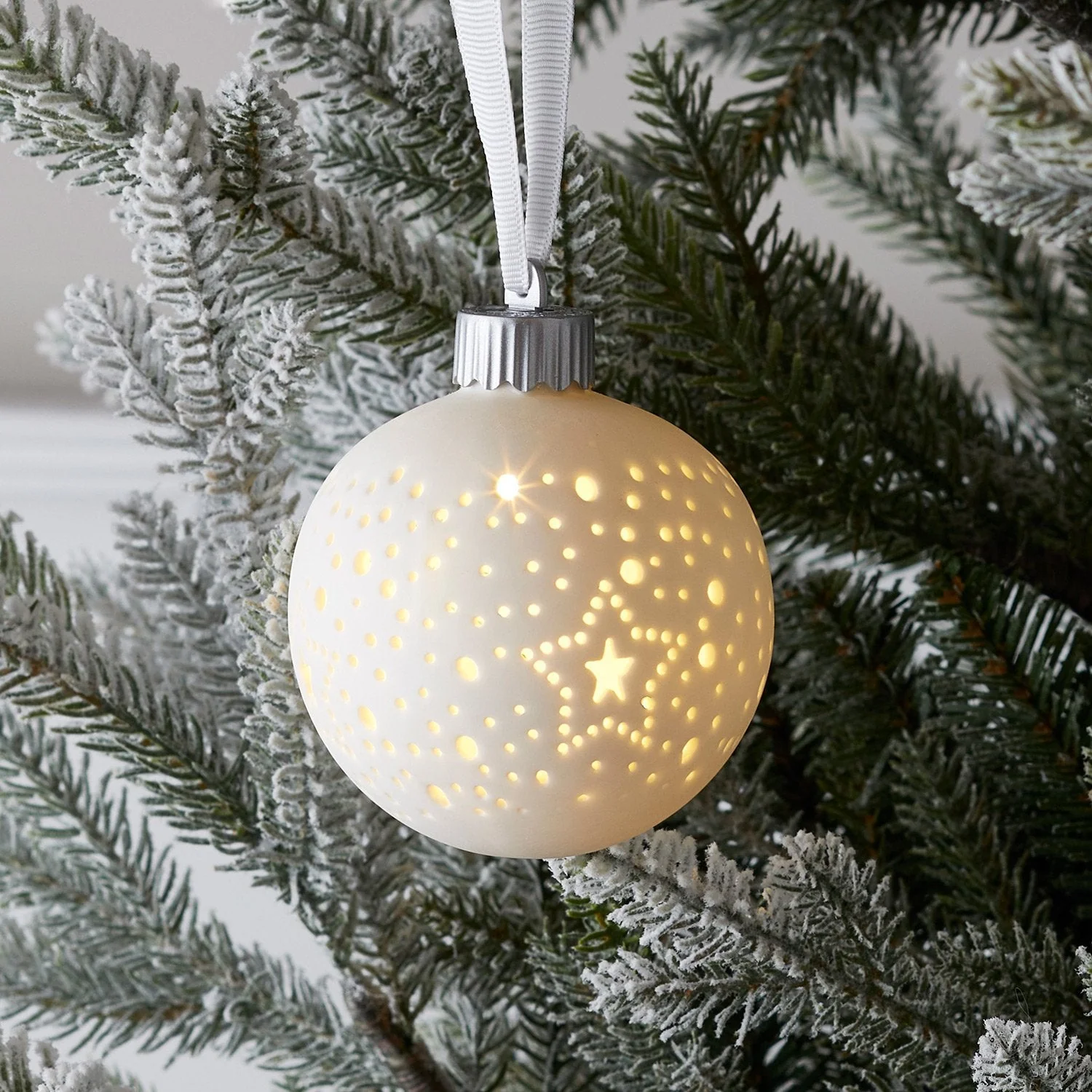 Ceramic LED Bauble Trio - Image 2