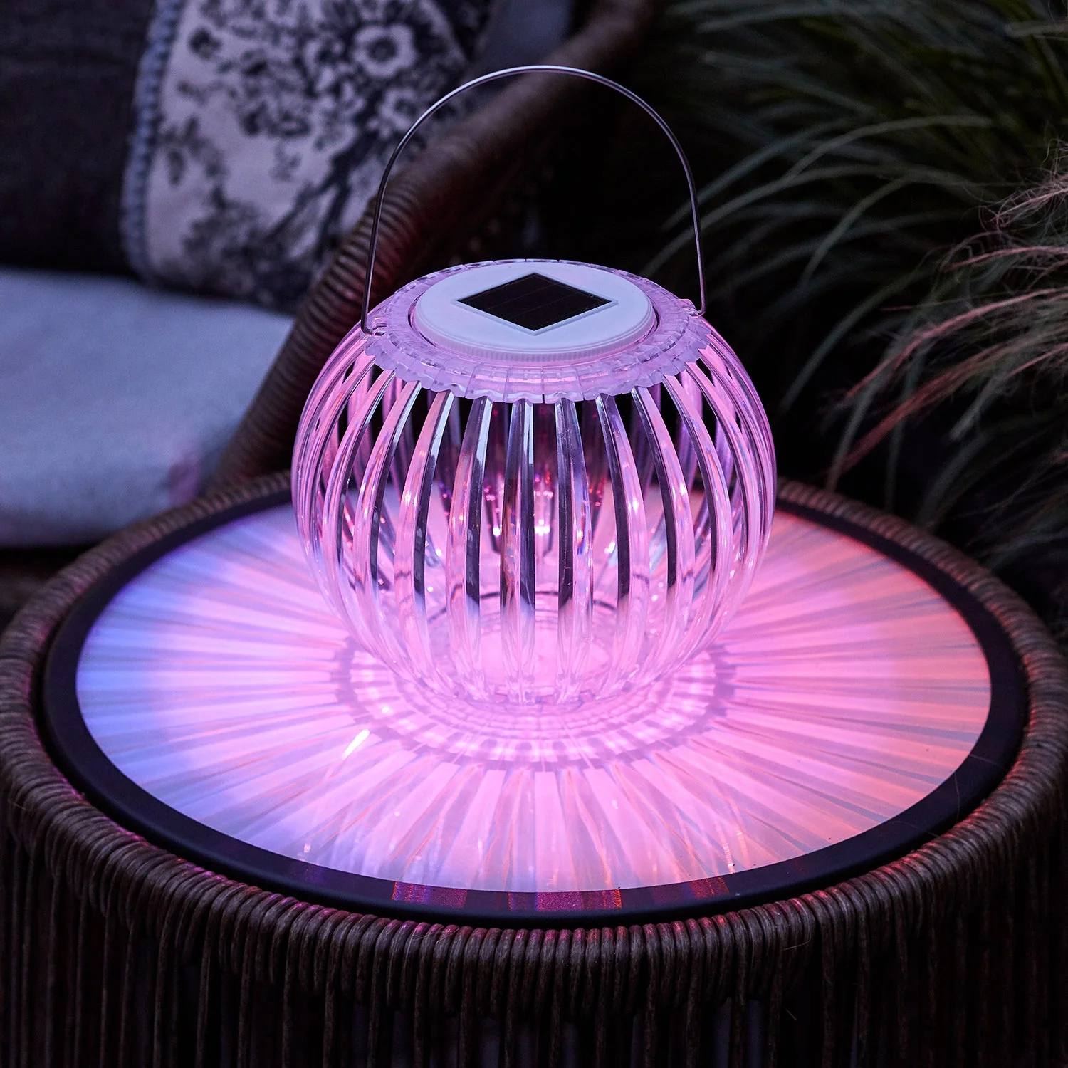 Colour Changing Solar Hanging Lantern - Image 4