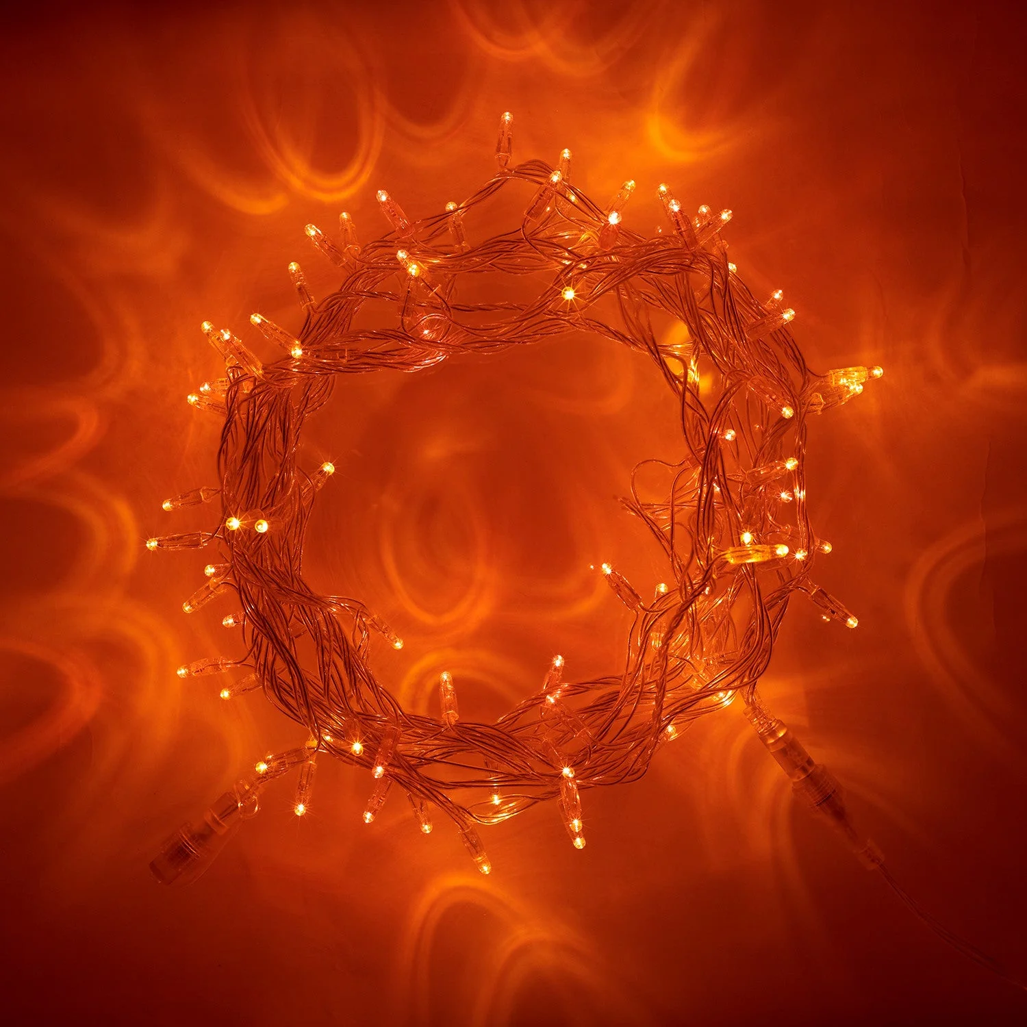 Core Connect 10m 100 Amber Connectable Fairy Lights Clear Cable - Image 2
