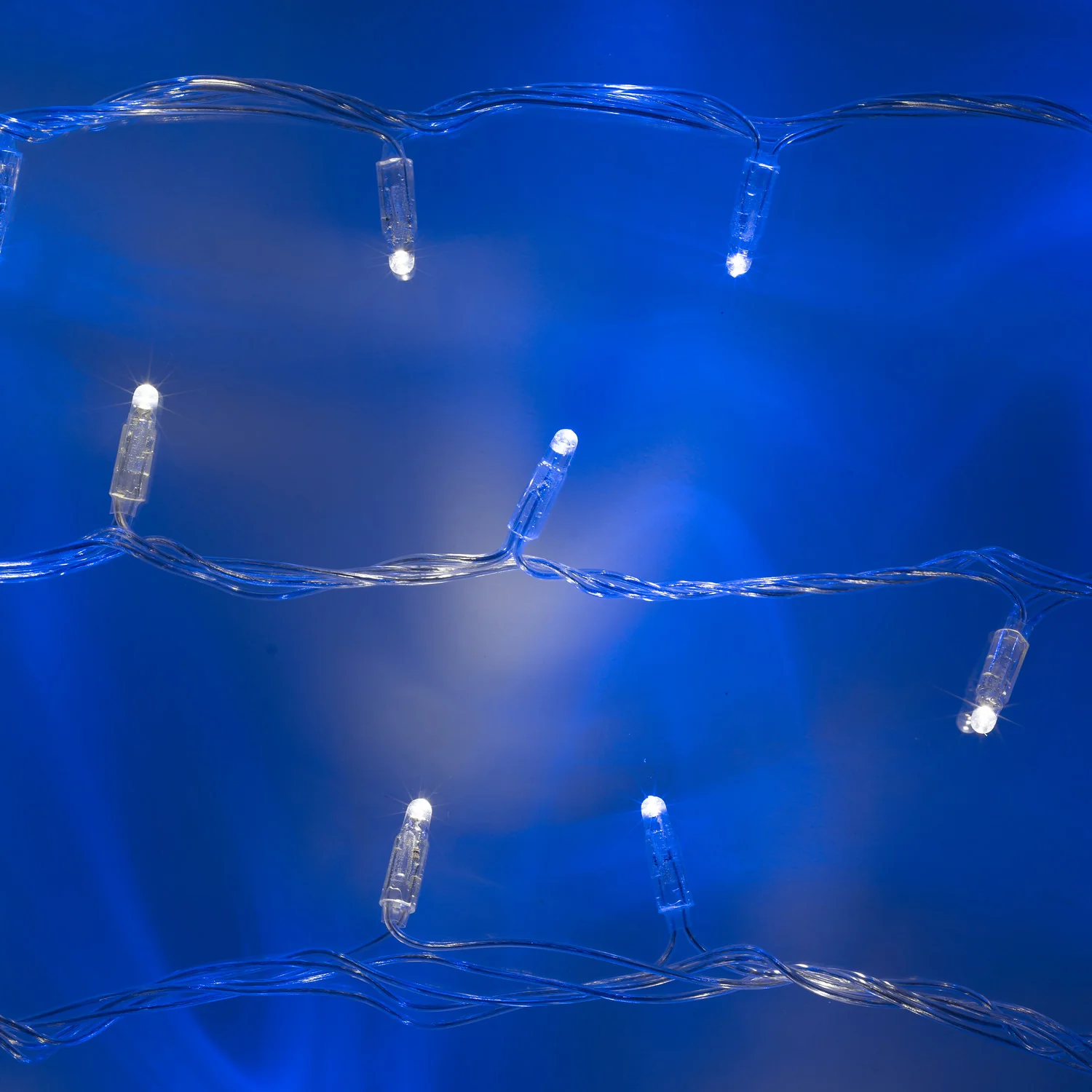 Core Connect 10m 100 Blue & White Connectable Fairy Lights Clear Cable - Image 2