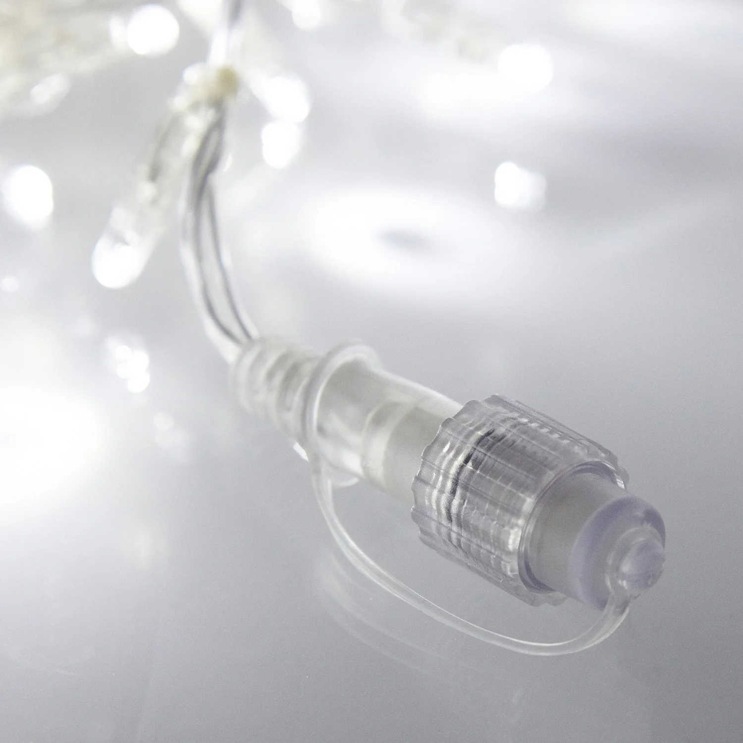 Core Connect 12m 384 White Connectable Icicle Lights Clear Cable - Image 4