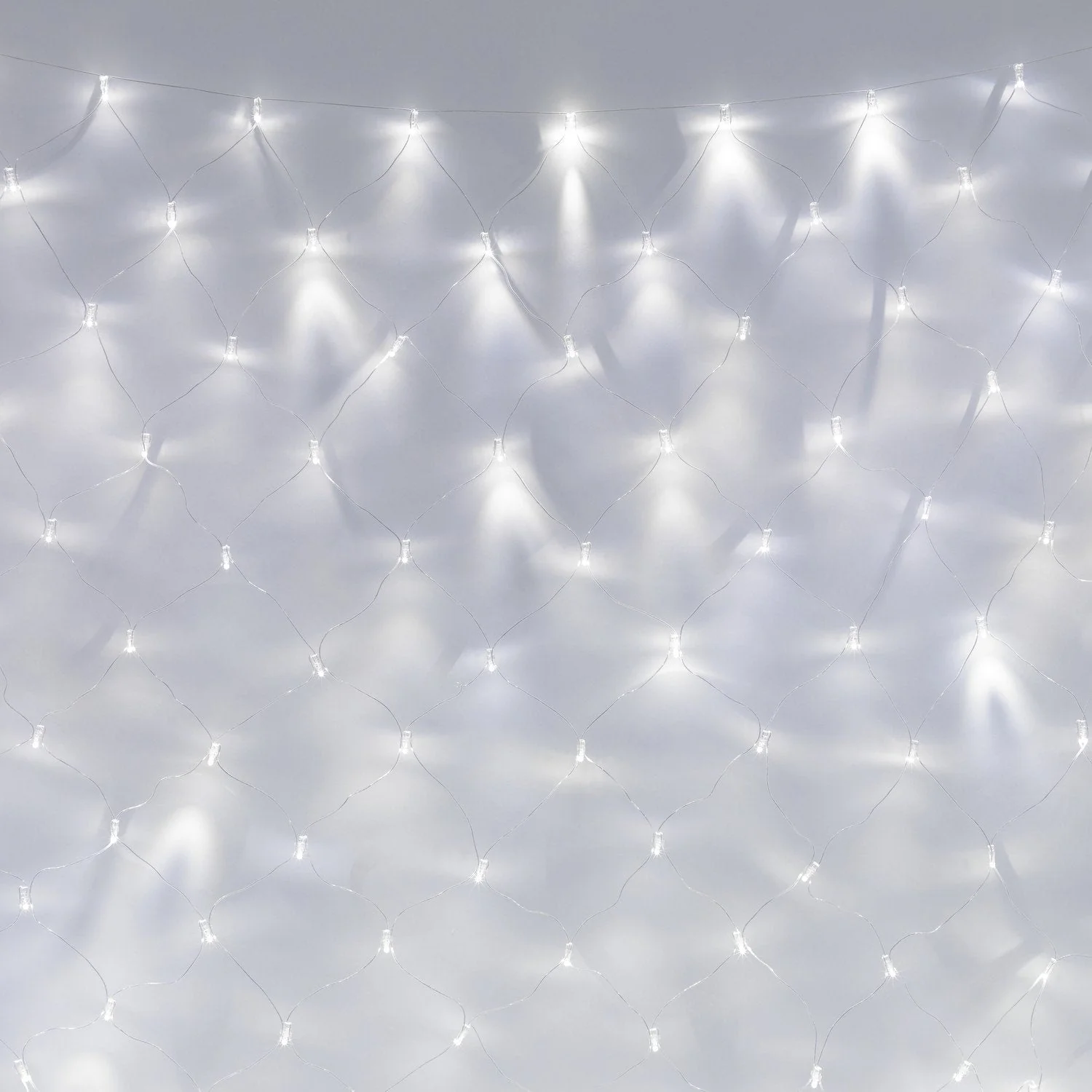 Core Connect 12m x 2m 840 White Connectable Net Lights Clear Cable - Image 2