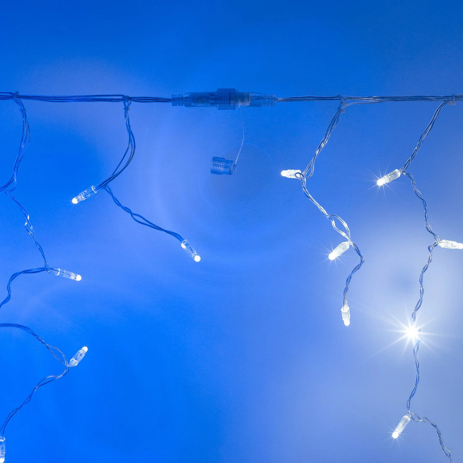 Core Connect 16m 512 White Connectable Icicle Lights Clear Cable - Image 3