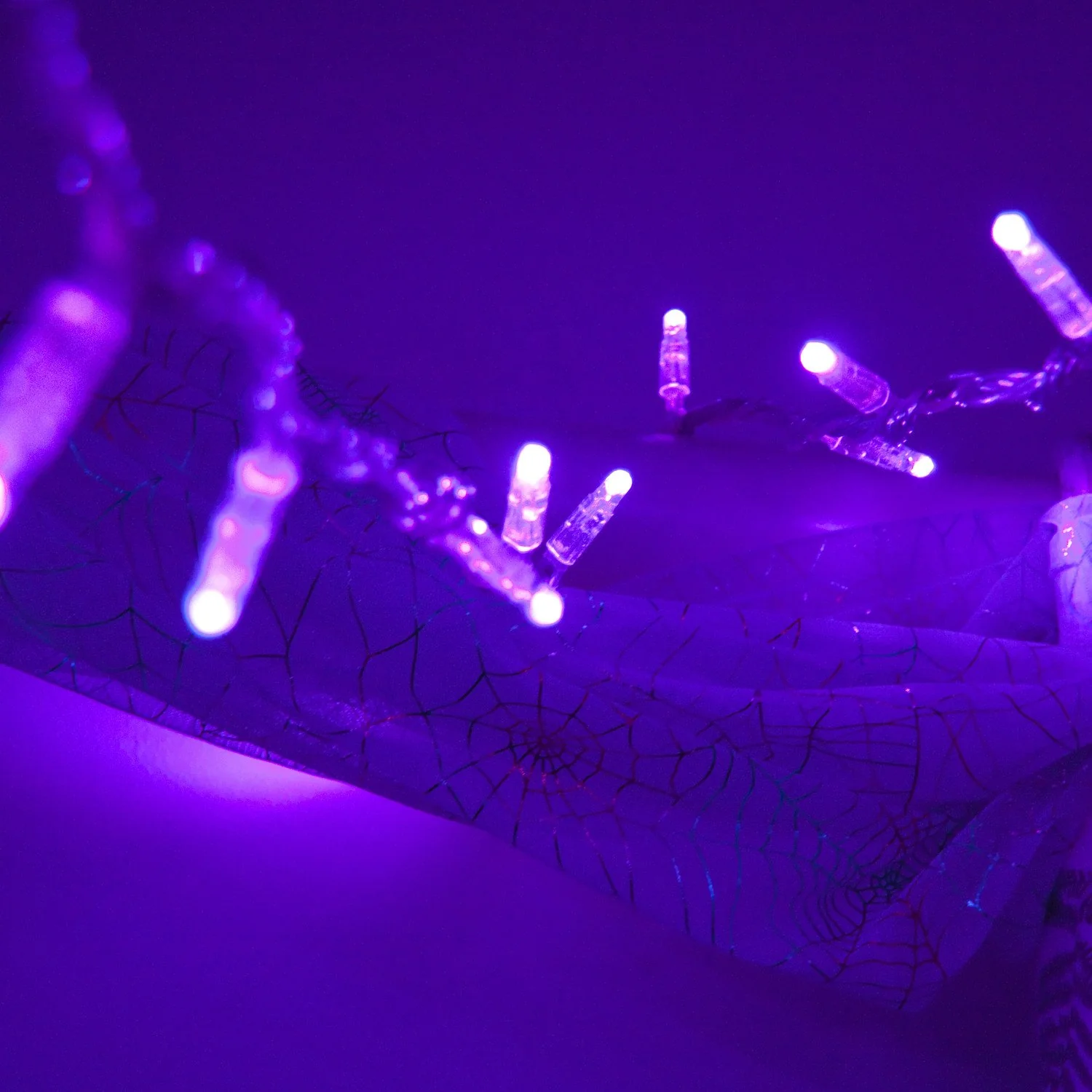 Core Connect 20m 200 Purple Connectable Fairy Lights Clear Cable - Image 2