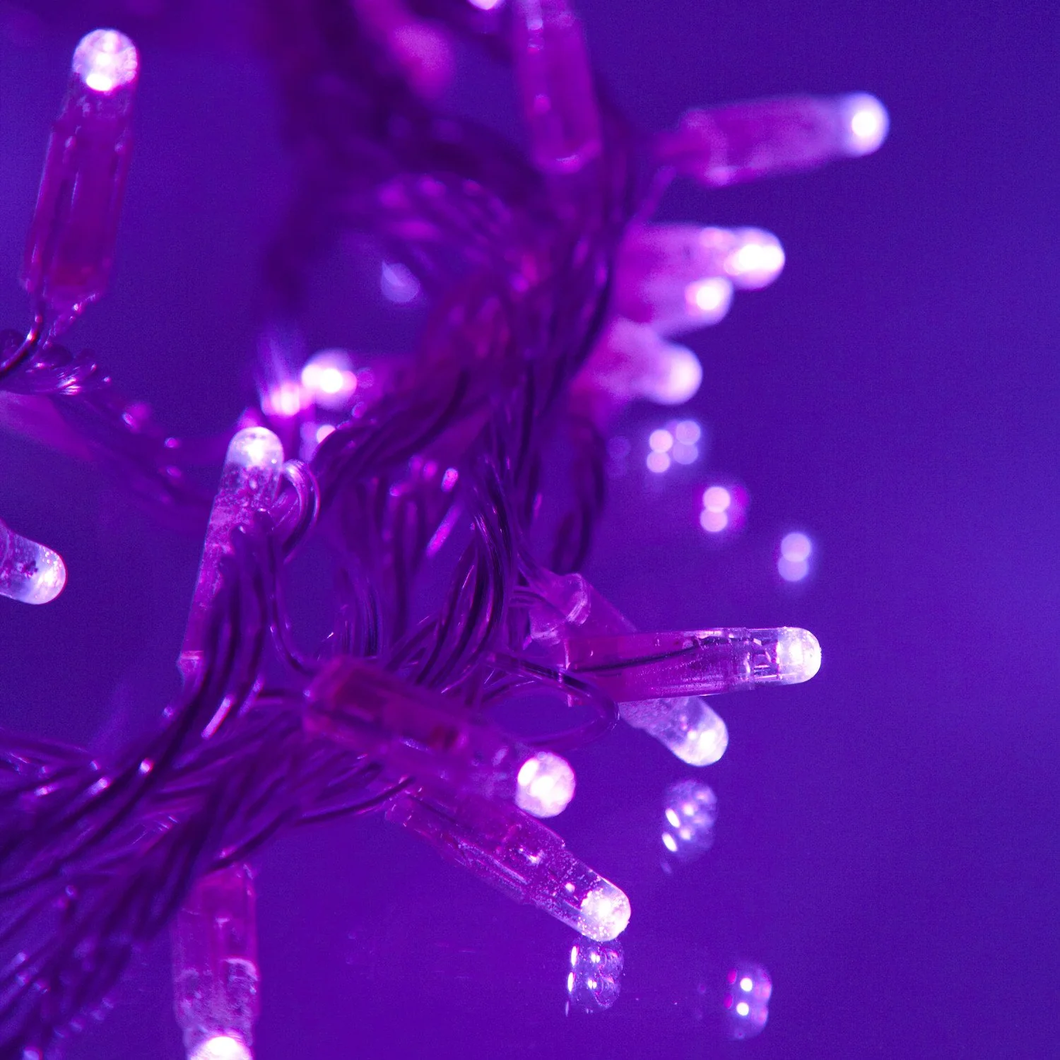 Core Connect 20m 200 Purple Connectable Fairy Lights Clear Cable - Image 3