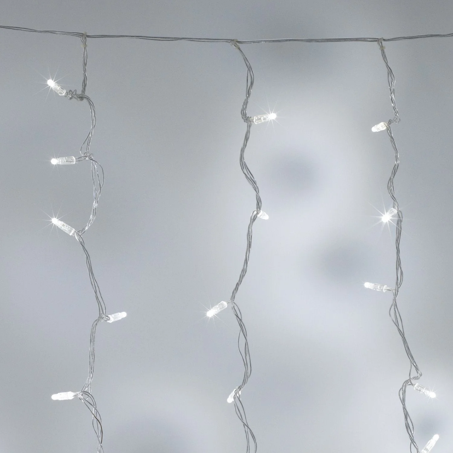 Core Connect 2m x 2m 192 White Connectable Curtain Lights Clear Cable - Image 2