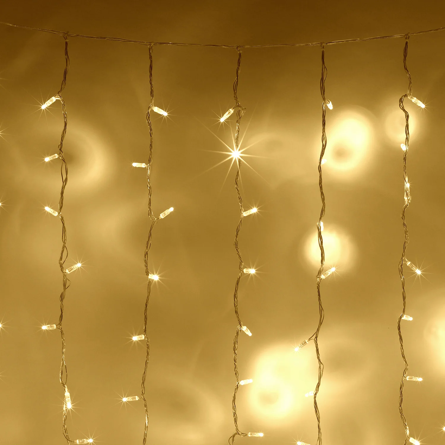Core Connect 2m x 3m 288 Warm White Connectable Curtain Lights Clear Cable - Image 2