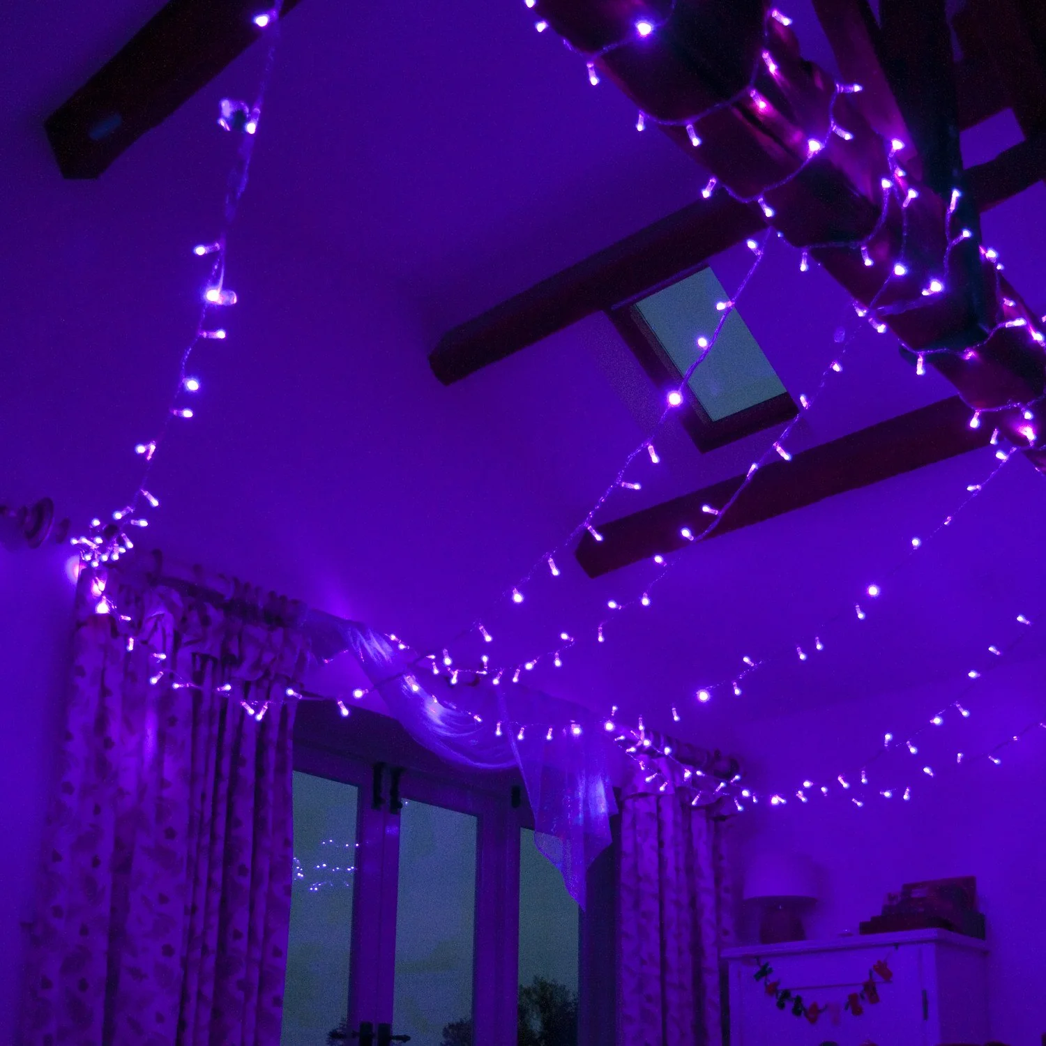 Core Connect 30m 300 Purple Connectable Fairy Lights Clear Cable - Image 5