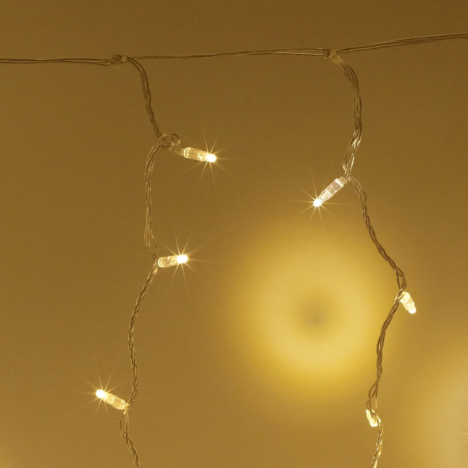 Core Connect 4m x 2m 384 Warm White Connectable Curtain Lights Clear Cable - Image 2