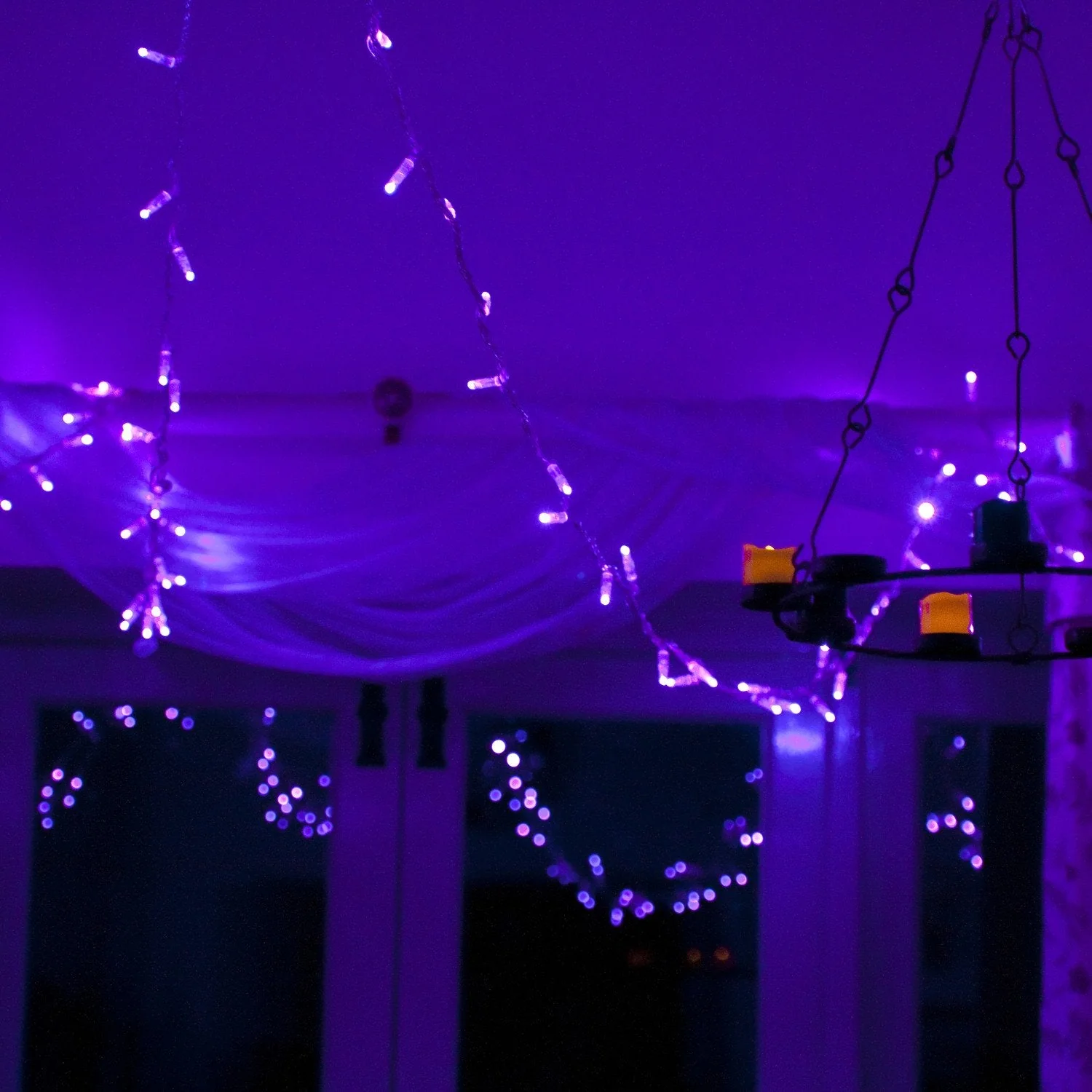 Core Connect 60m 600 Purple Connectable Fairy Lights Clear Cable - Image 9