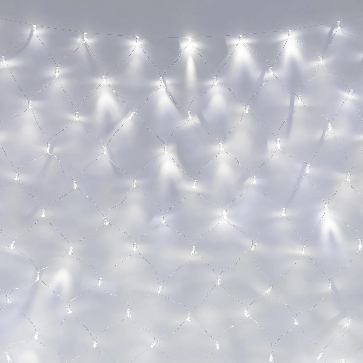 Core Connect 6m x 2m 420 White Connectable Net Lights Clear Cable - Image 2