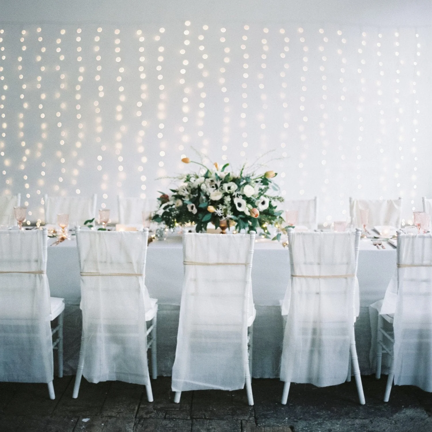 Core Connect 6m x 2m 576 Warm White Connectable Curtain Lights Clear Cable - Image 5